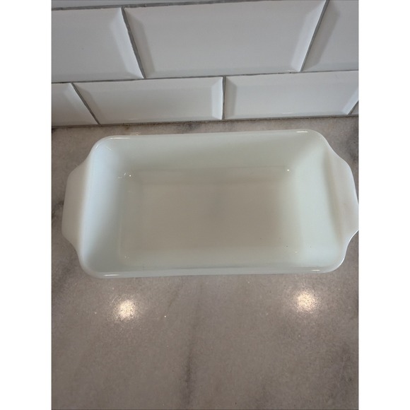 Vintage Anchor Hocking Fire-King Blue Cornflower Qt Loaf Pan USA - Picture 3 of 9